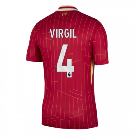 Maglia Liverpool Virgil 4 Prima Divisa 2024-25 Maglia Liverpool Virgil 4 Prima Divisa 2024-25